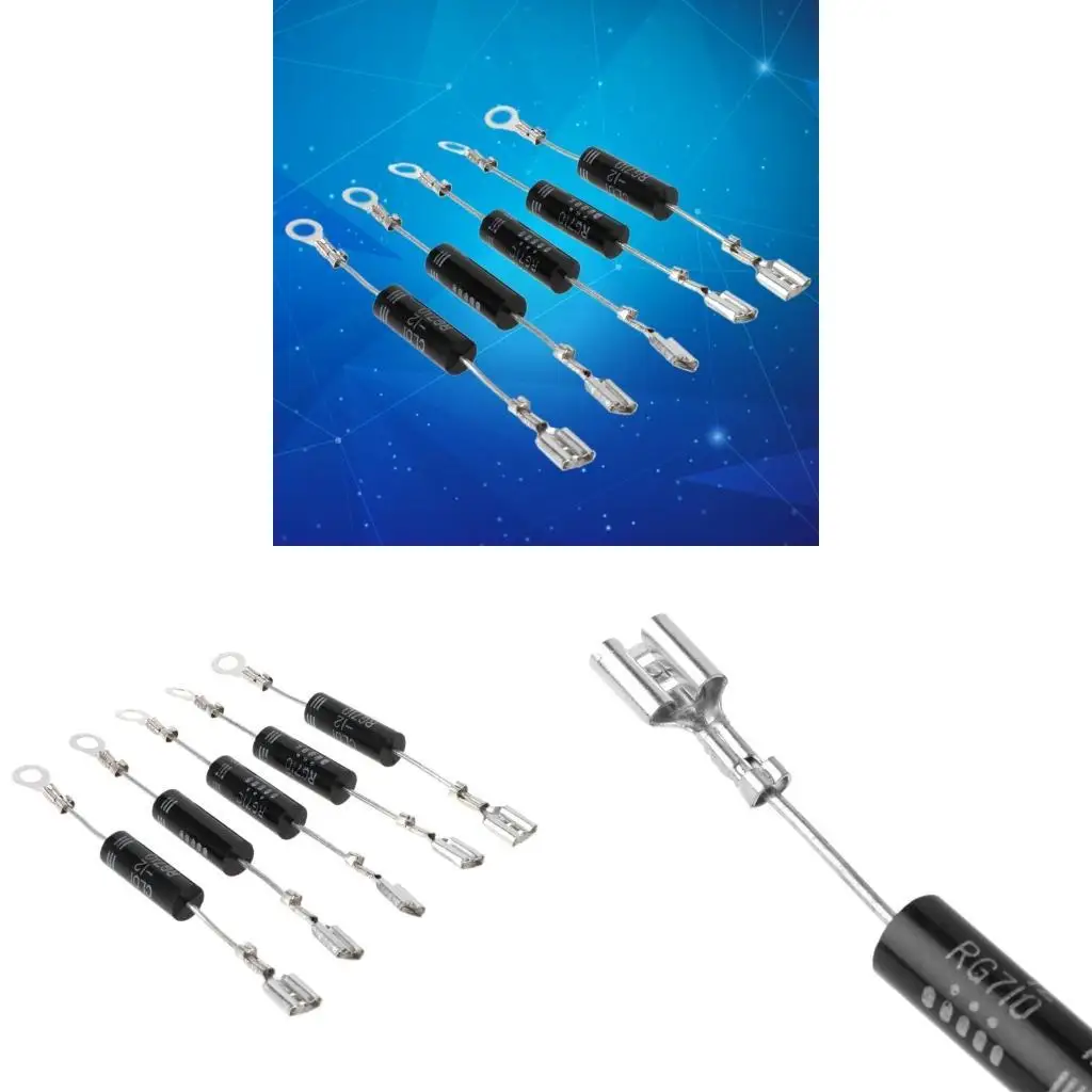 J6PE 5Pcs Microwave Oven Accessories Unidirectional Diode Rectifier New