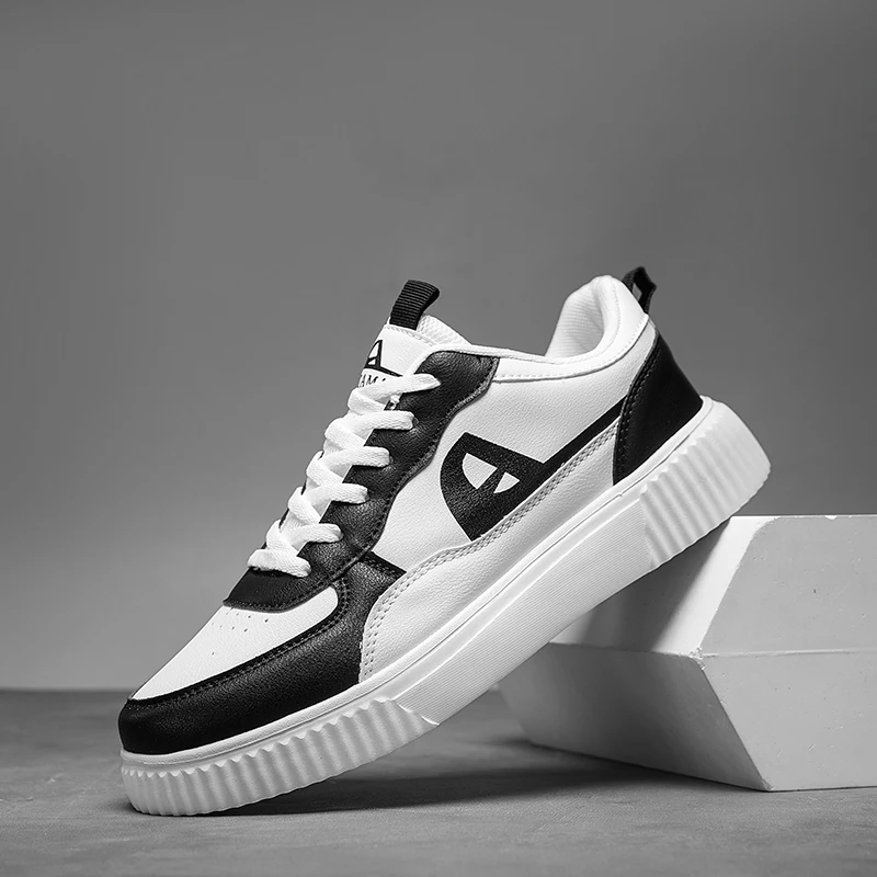 Modische Freizeit-Sportschuhe für Herren, atmungsaktive flache Schuhe, weiße Schnürschuhe für Damen, Outdoor-Lauf- und Wanderschuhe