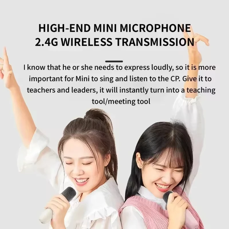 Xiaomi K12 Bluetooth 5.3 Karaoke Machine Portable Mini Speaker with Wireless Mic Outdoor live Home Family Singing For Gifts