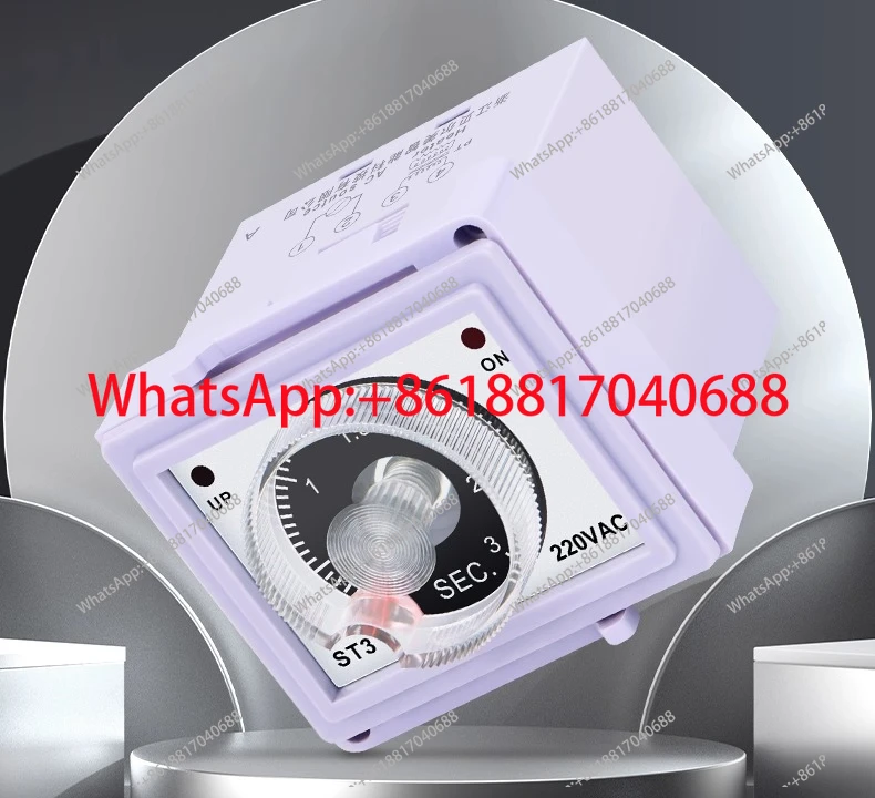 ST3 pedal type sealing machine regulator time relay delay timing 220V3 pin 4 pin 3 second 6 second