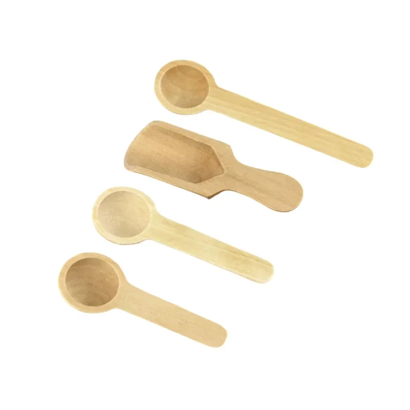 Petite cuillère en bois pour enfants, cuillère à sel créative pour dessert, cuillère à mesurer le lait en poudre, Cucchiaio en bois pour miel, accessoires de cuisine