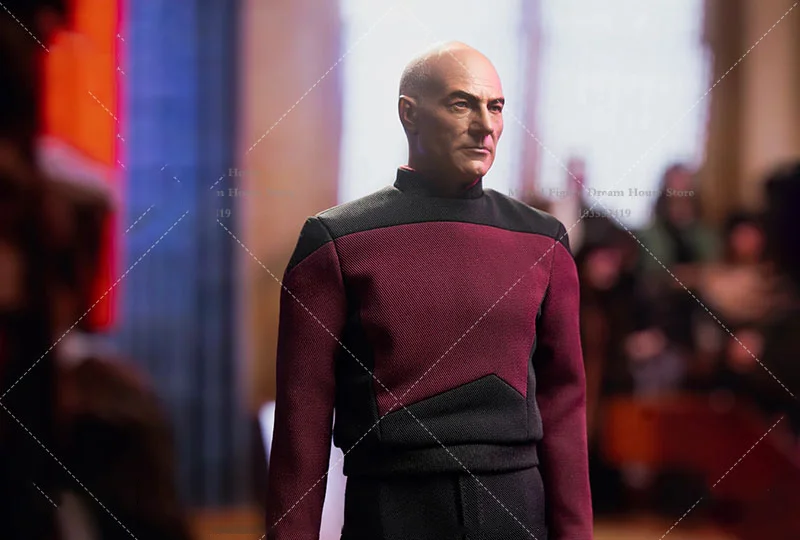 EXO-6 TNG 1/6 Scale Federal Star Interstellar Fleet Colonel Picard Captain'S Uniform 12-inch Full Set Action Figure Male Soldier