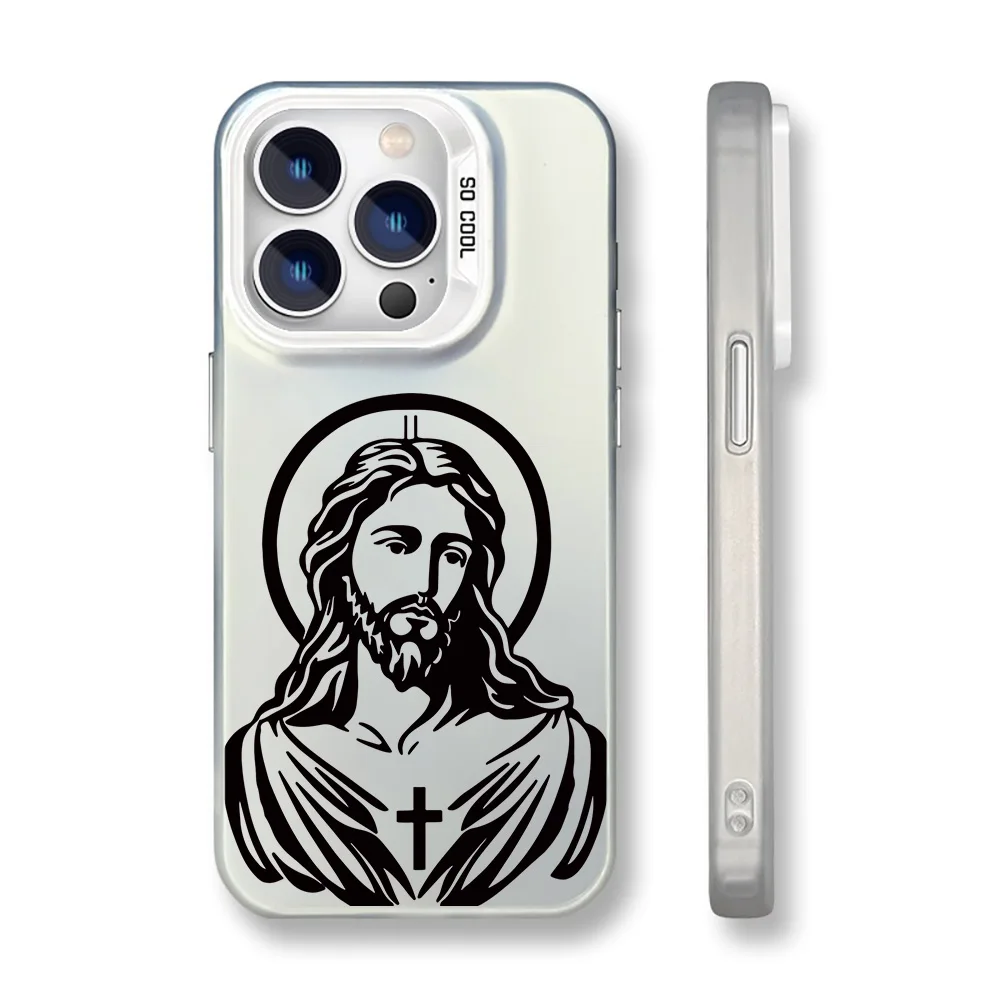 Cases for Phone Mobile Matte Back Cover Jesus Smartphones 5g For IPhone 16 15 14 13 12 11 Pro Max X XR XSMAX 8 7 Plus Cellphones