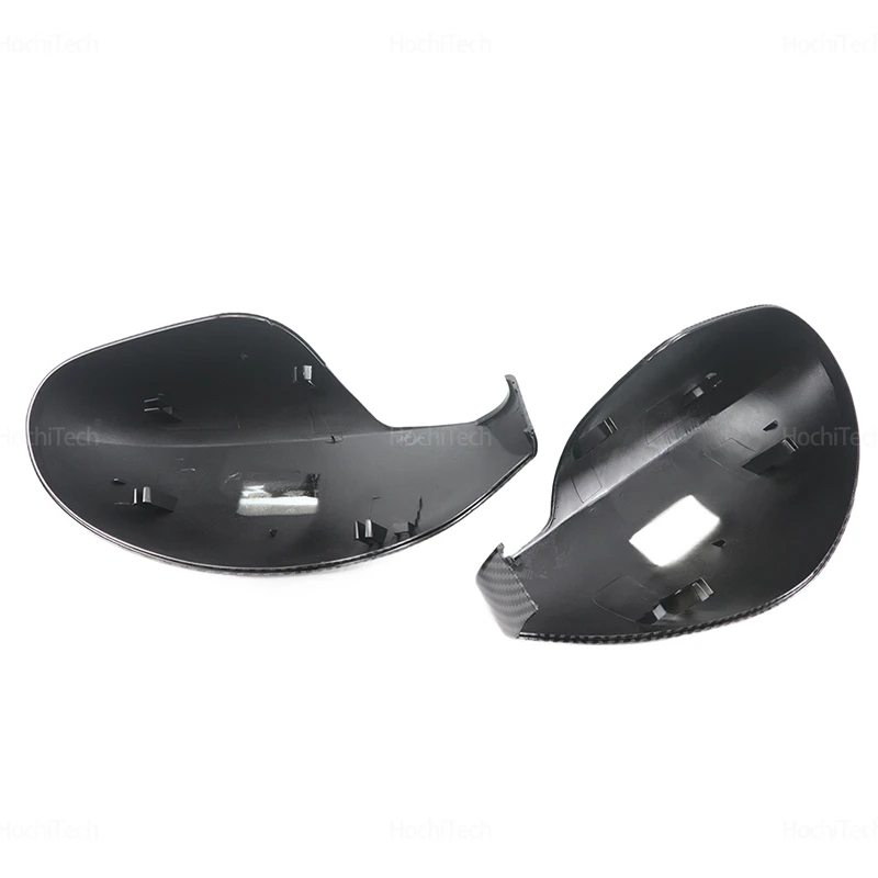 For Seat Leon MK1 1M 1999-2006 Car Rearview Mirror Cover Side Wing Protect Frame Covers Trim Carbon Look and Bright Black