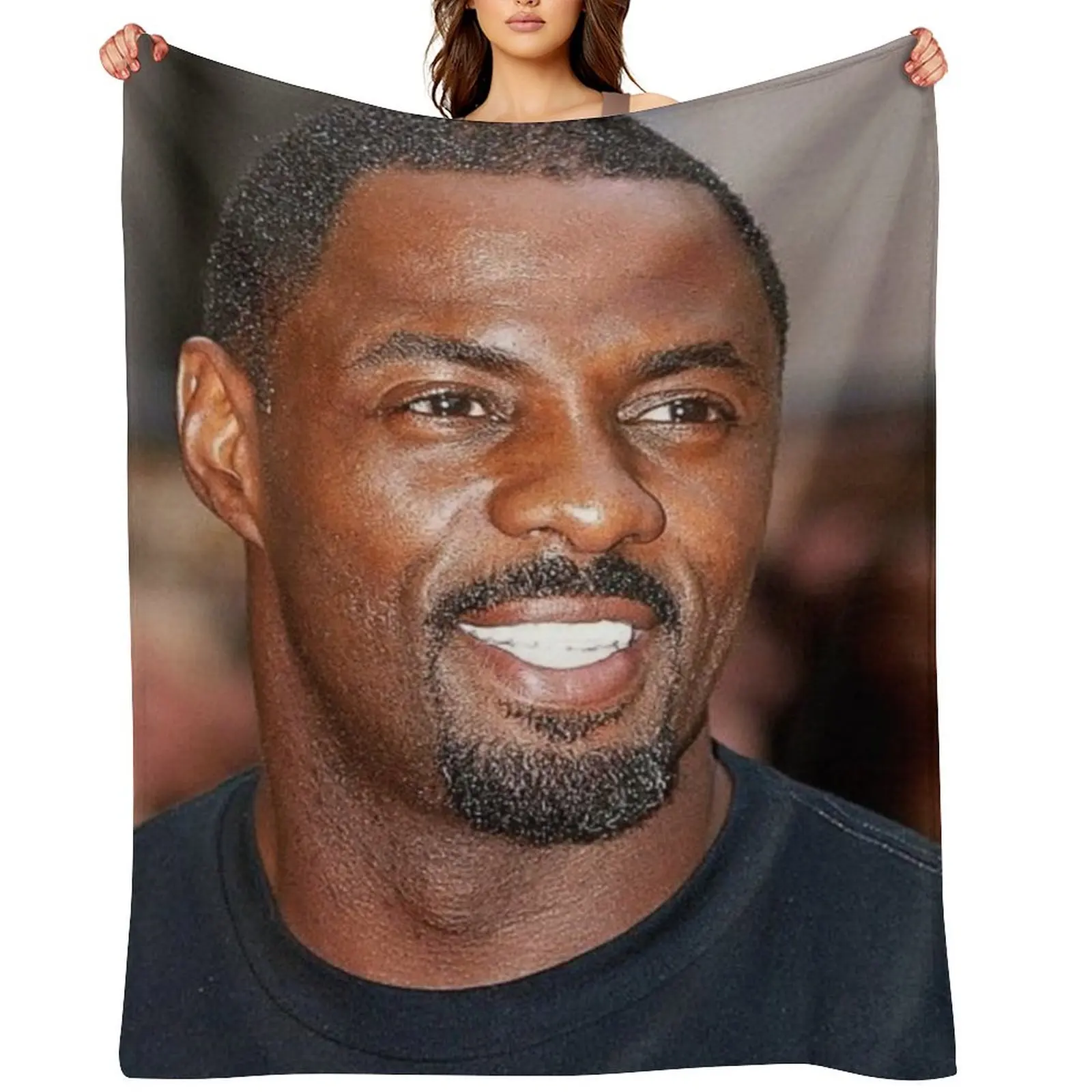 

idris elba Throw Blanket Picnic Kid'S Sofa Quilt Soft Big Blankets
