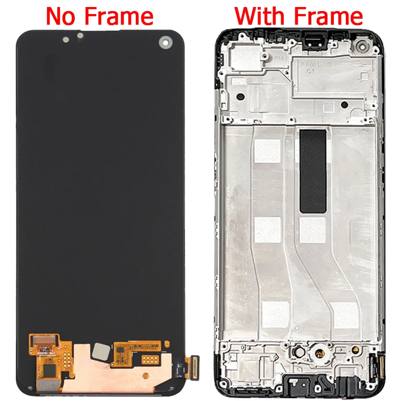 Original A74 4G LCD For OPPO A74 LCD Screen Display With Frame 6.43\