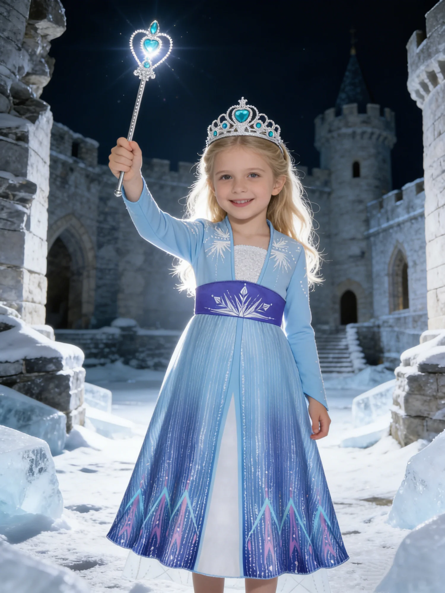 elsa dress winter ELSA DRESS (SIZE 5-6) ONCE UPON A PRINCESS WINTER  Mary Arnold Toys NYC