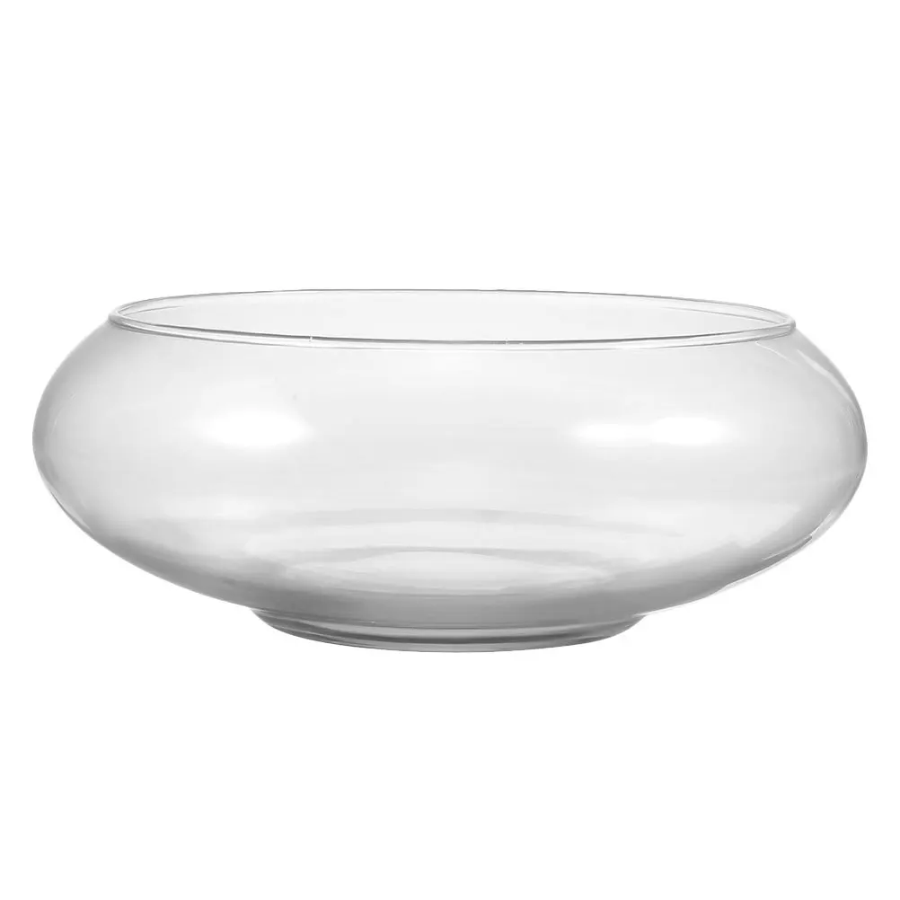 

Succulent Planter Glass Round Aquarium Clear Fish Keeper Small Flowerpot Bonsai Planters Desk Tabletop Home Garden Decor