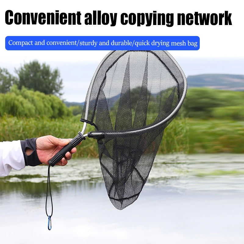 

Aluminum Alloy Luya Fly Fishing Net Mini Micro Objects Landing Net For Fishing Equipment Kit Pesca Carpfishing Webfoot Octopus