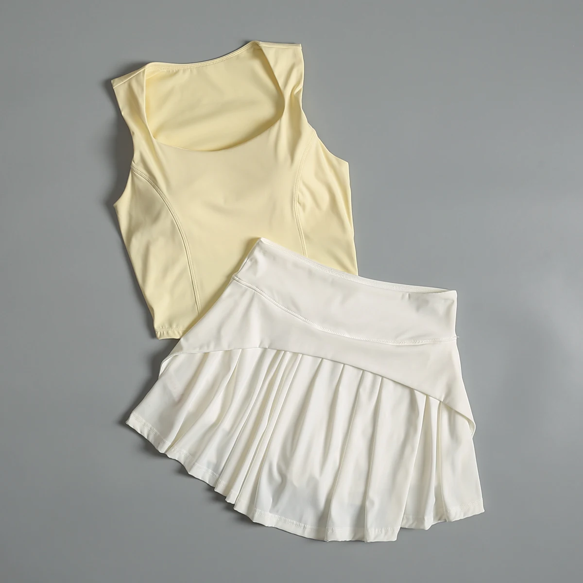 

Running sports suit for women in summer badminton tennis short skirt high-value fitness yoga suit quick dry slimming vest