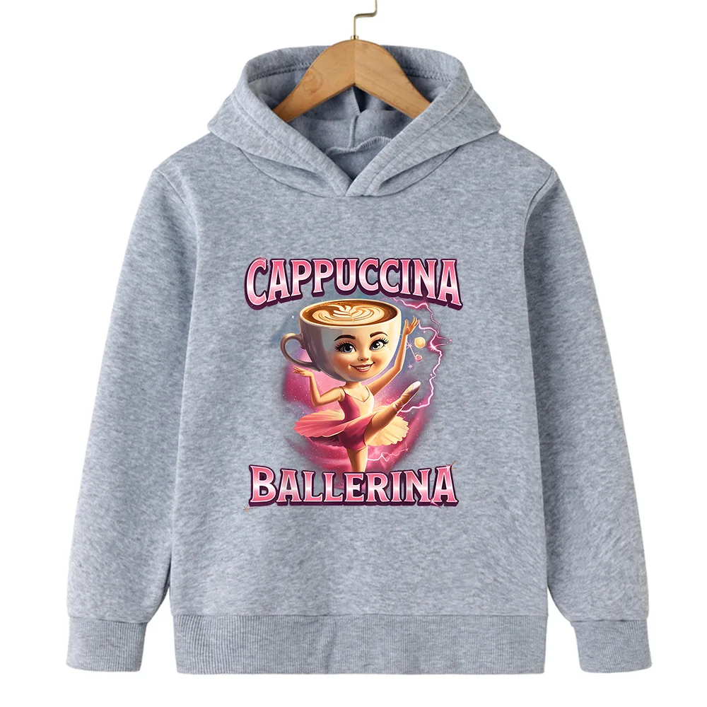 الفتيان والفتيات البلوز الدافئة متعة الإيطالية Brainrot شخصية 2d الأطفال مقنعين البلوز الخريف والشتاء الدافئة Fshionable