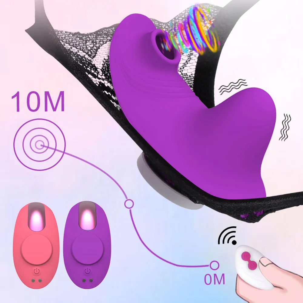 Wearable Mini Vibrator For Women Wireless Remote Control Clitoris Sucker Small Vibro On Panties With Clit Stimulator Sex Toys