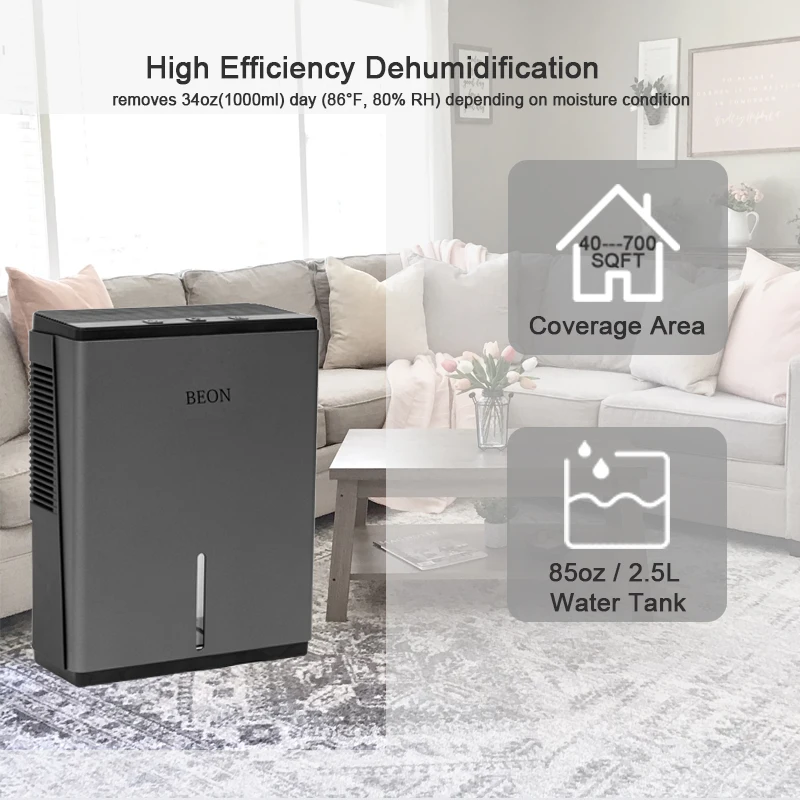 Large Quiet Deshumidificador Moisture Absorber Luchtontvochtiger Home Air Dehumidifiers