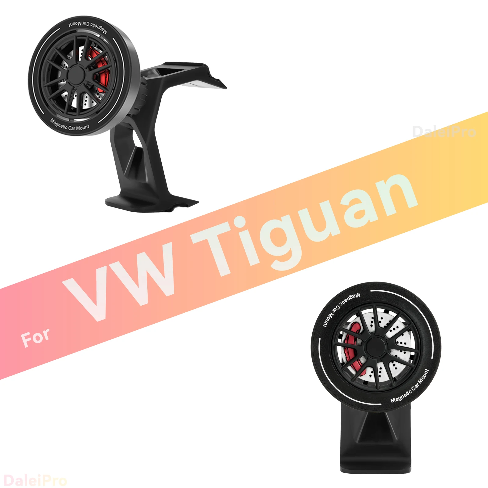 Maßgefertigte Magnetische Handyhalterung mit Luftstromkühlung für VW Tiguan 2024 2025 2026 2027 Tayron, 360° Drehbar ° Schwenkbare Telefonhalterung – Detail 4