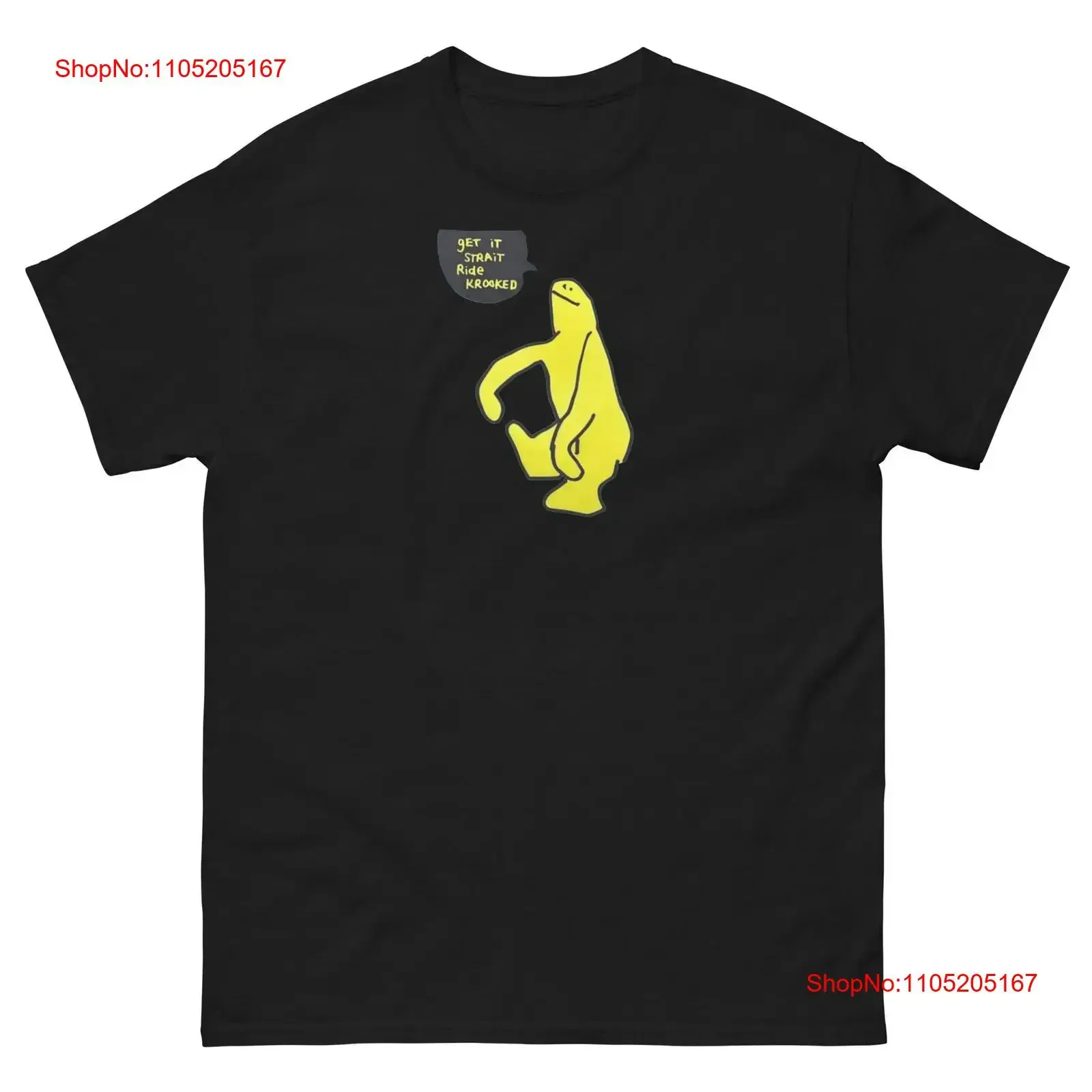 Krooked Mark Gonzales Skateboarding T Shirt vintage Washed Slightly Comfortable fashion streetwear Stylish Casual Soft