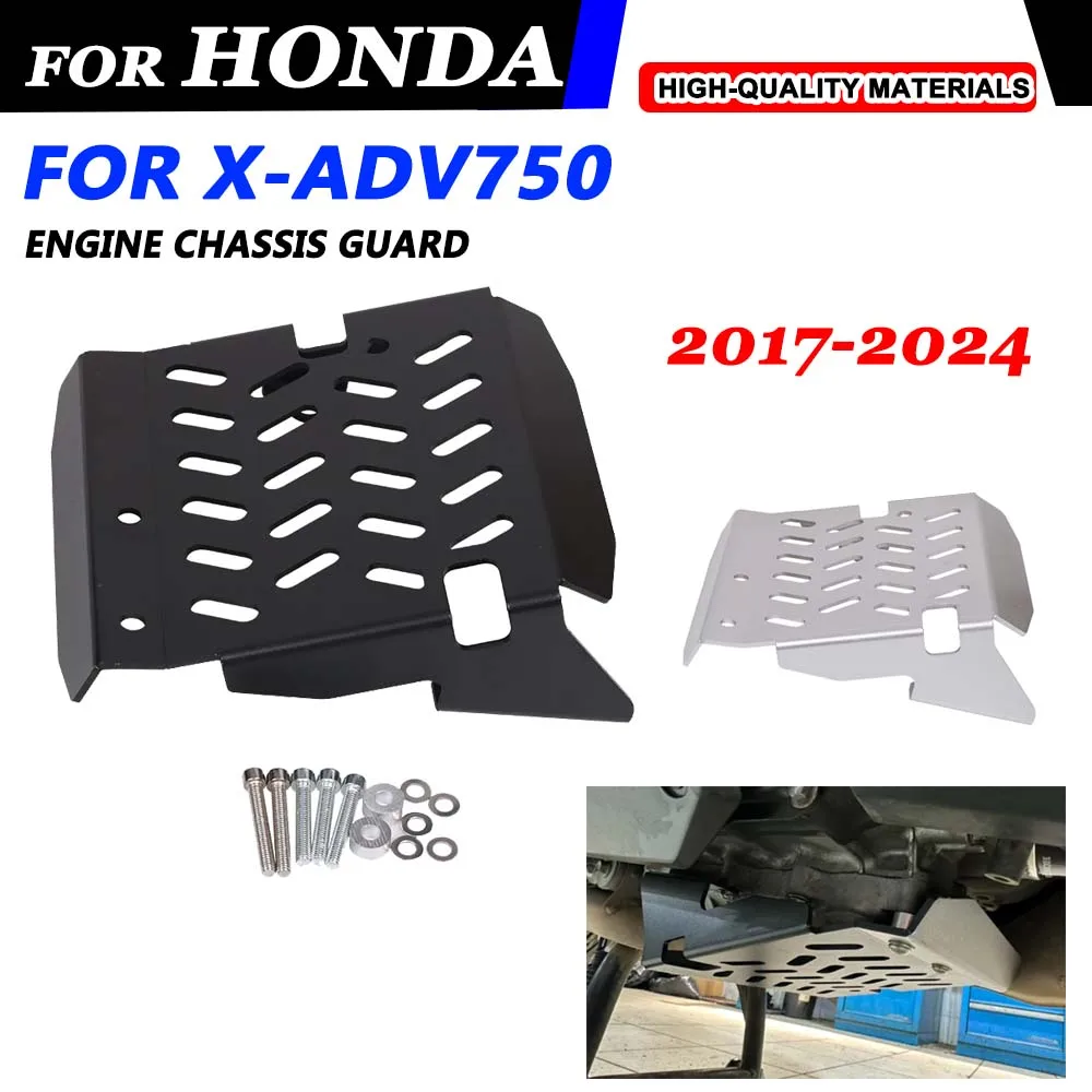 

For Honda XADV 750 X-ADV XADV750 X-ADV750 2024 Accessories Engine Protection Cover Chassis Guard Skid Plate Bash Frame Protector