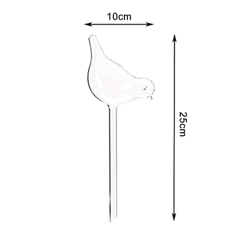 Plant Waterer Self Watering Globes Vogel Vorm Handgeblazen Clear Plastic Aqua Lampen Watering Tuin