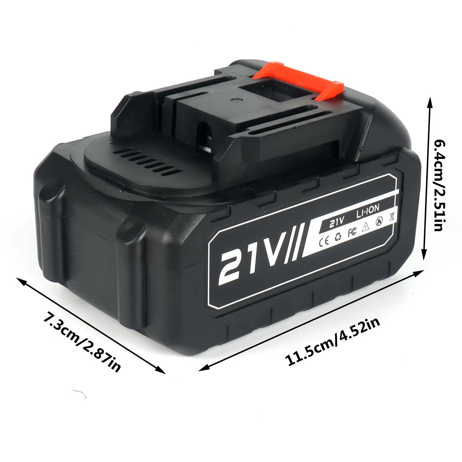 21 V wiederaufladbarer Lithium-Ionen-Akku mit großer Kapazität für Makita 21 V kabellose Elektrowerkzeuge, Ersatz-Einzelakku – Detail 9