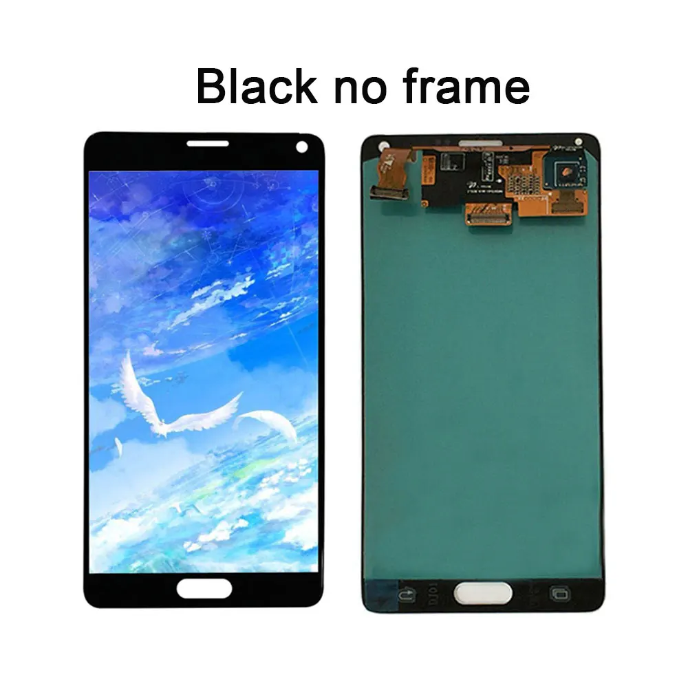 AiNiCole 5.7'' For Samsung Galaxy Note 4 LCD Display Touch Screen Digitizer Assembly note 4 Note4 N910 LCD Screen Replacement