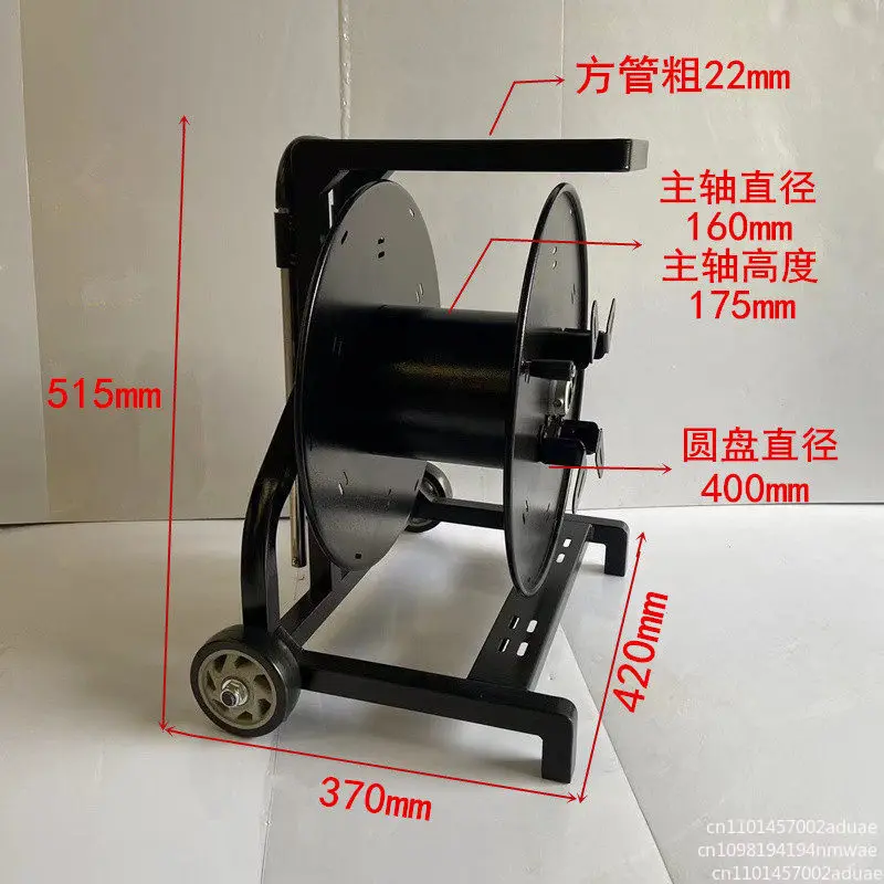 Durable Portable Fiber Cable Reel, Hand Push Design Large Capacity Optical Cord Winding Drum