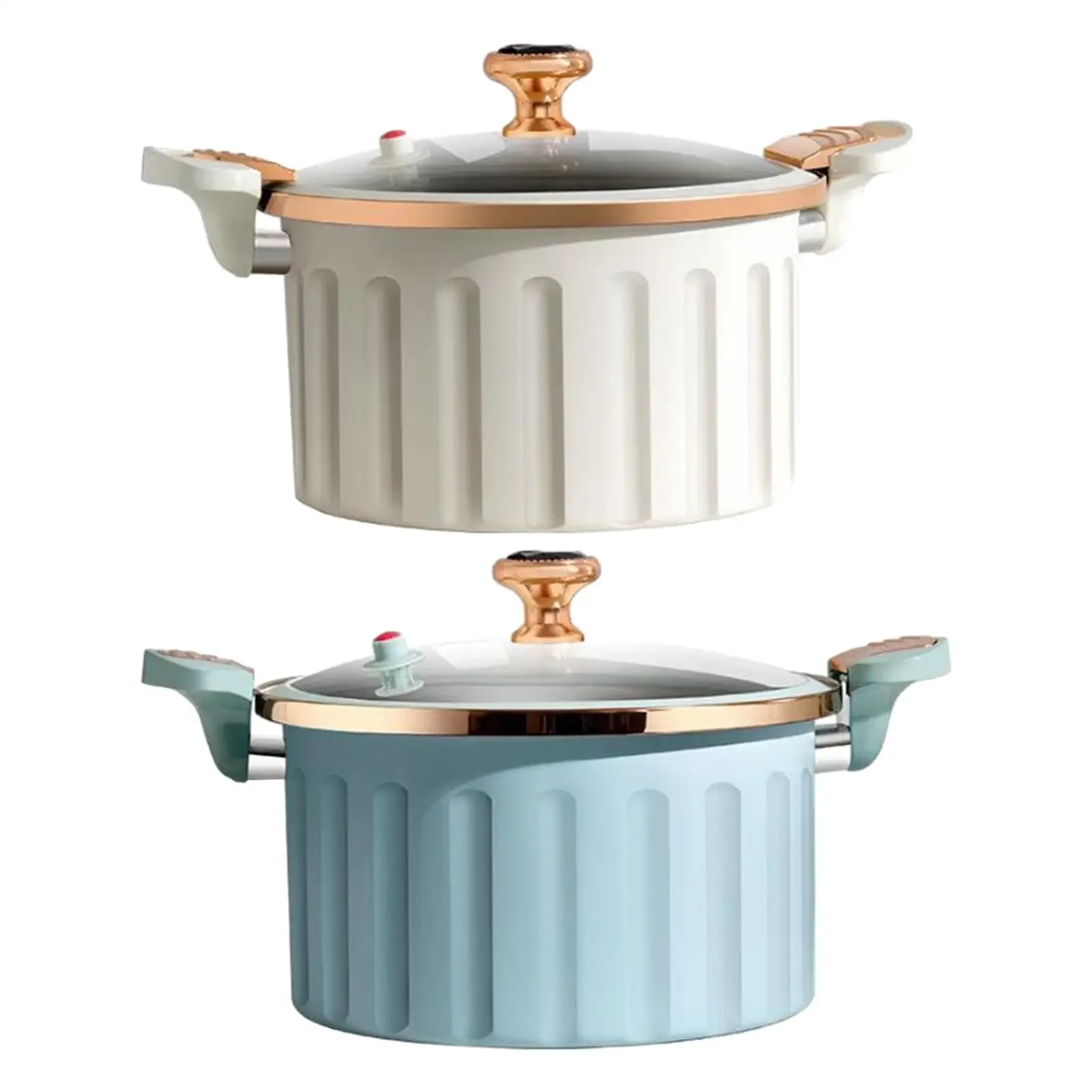 8L Enamel Micro Pressure Pot Korean Vacuum Non stick Soup Pot Non Stick Soup Pot Multifunctional Double Ear Stewing Boiling Pot