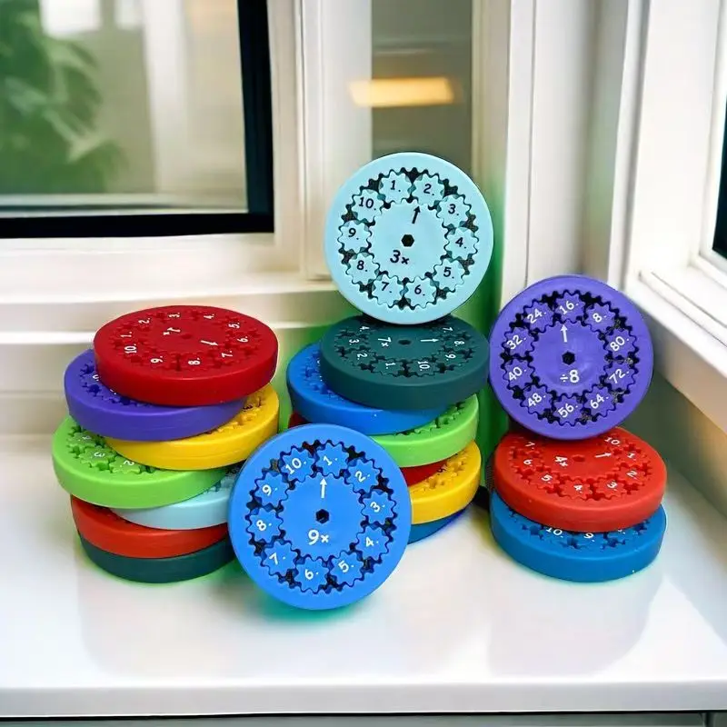 Matematica Fidget Spinner Addizione Sottrazione Moltiplicazione Divisione Giocattoli sensoriali per bambini Risorse di apprendimento Giochi educativi