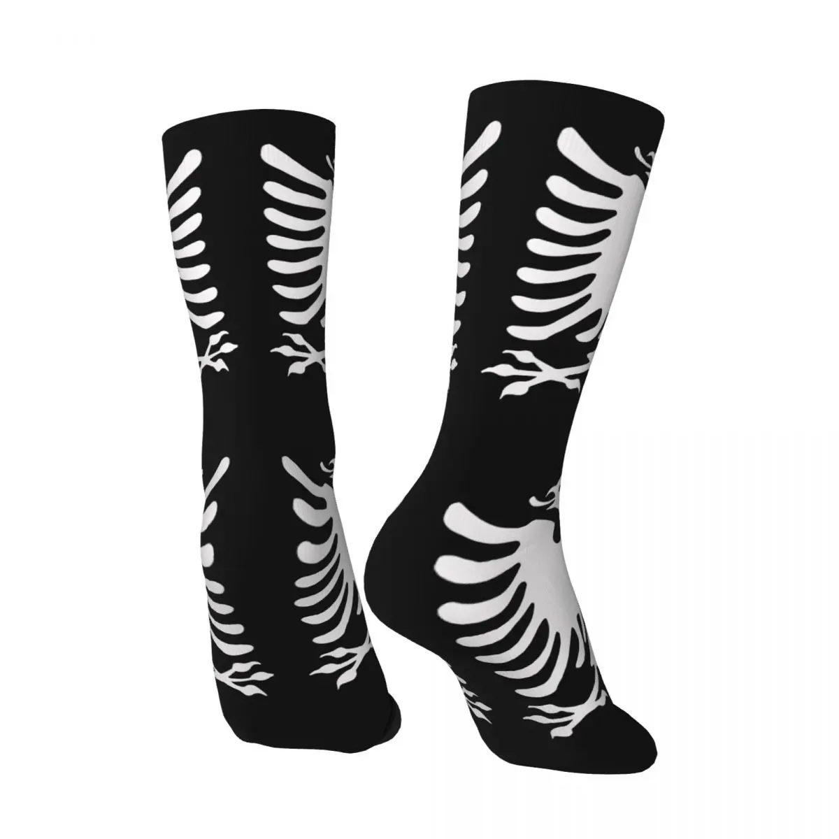 Hero White Men's Socks Vintage Harajuku Albanian Eagle Street Style Novelty Casual Crew Sock