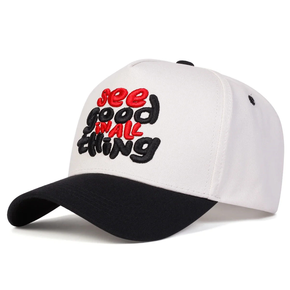 Unisex See Good In All Think Letter Embroidery Baseball Caps