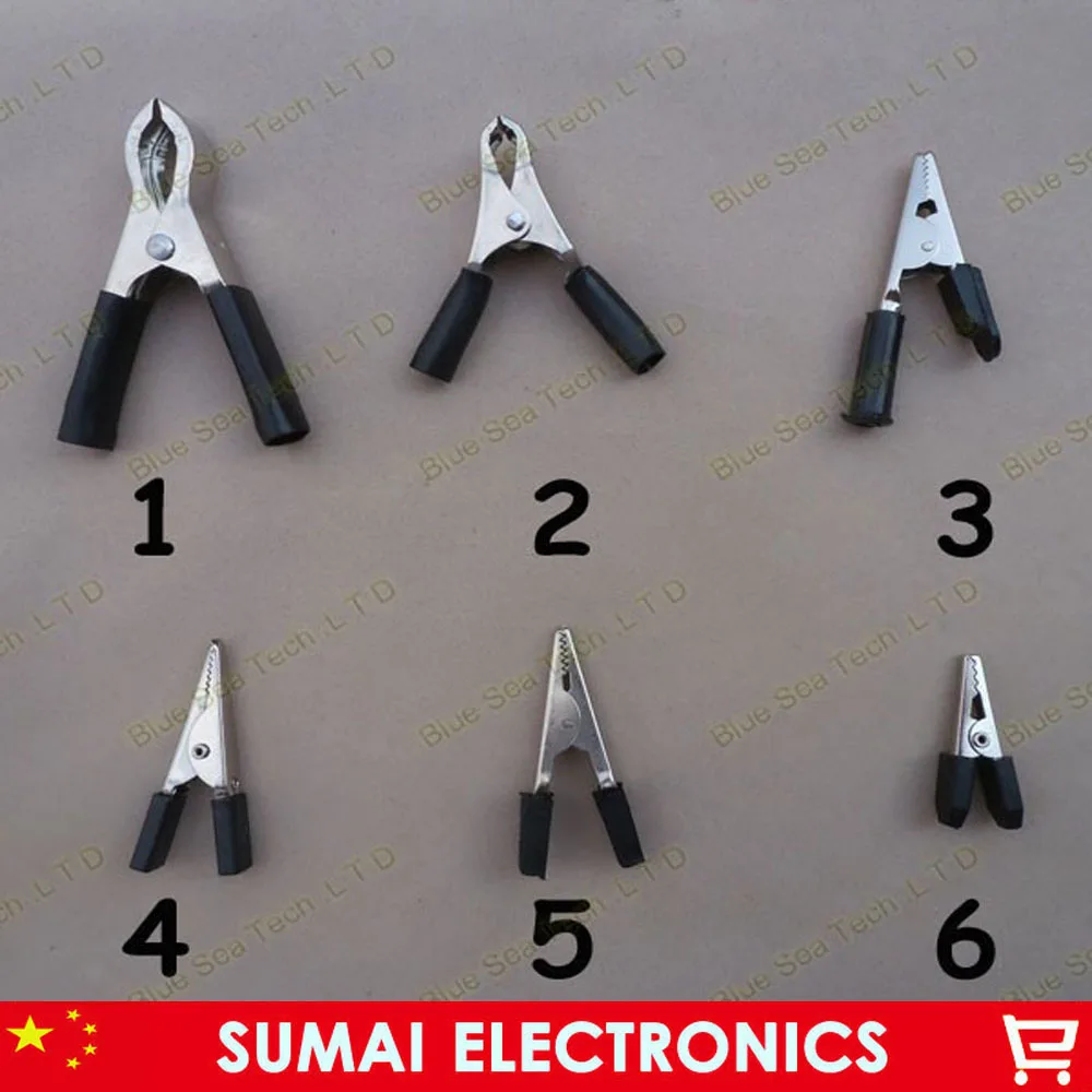 6 models 6 pairs Alligator Clip,accumulator clip/cable clip/power clip for car,Battery car.battery clamp