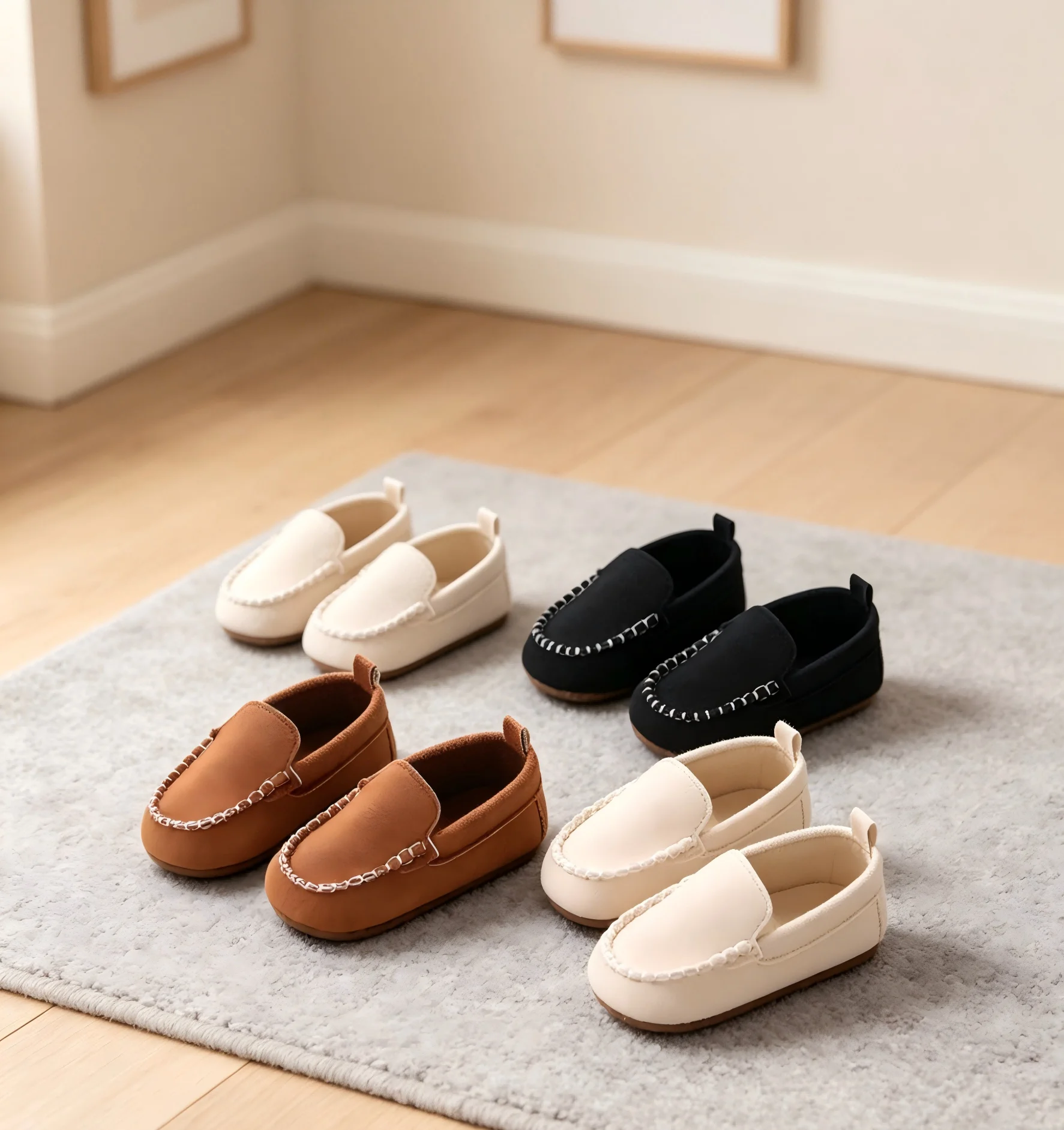

Baby Single Shoes Spring And Autumn New Collection 2026 Bean Shoes Baby Soft Bottom Casual Simple High End Style One Step Step