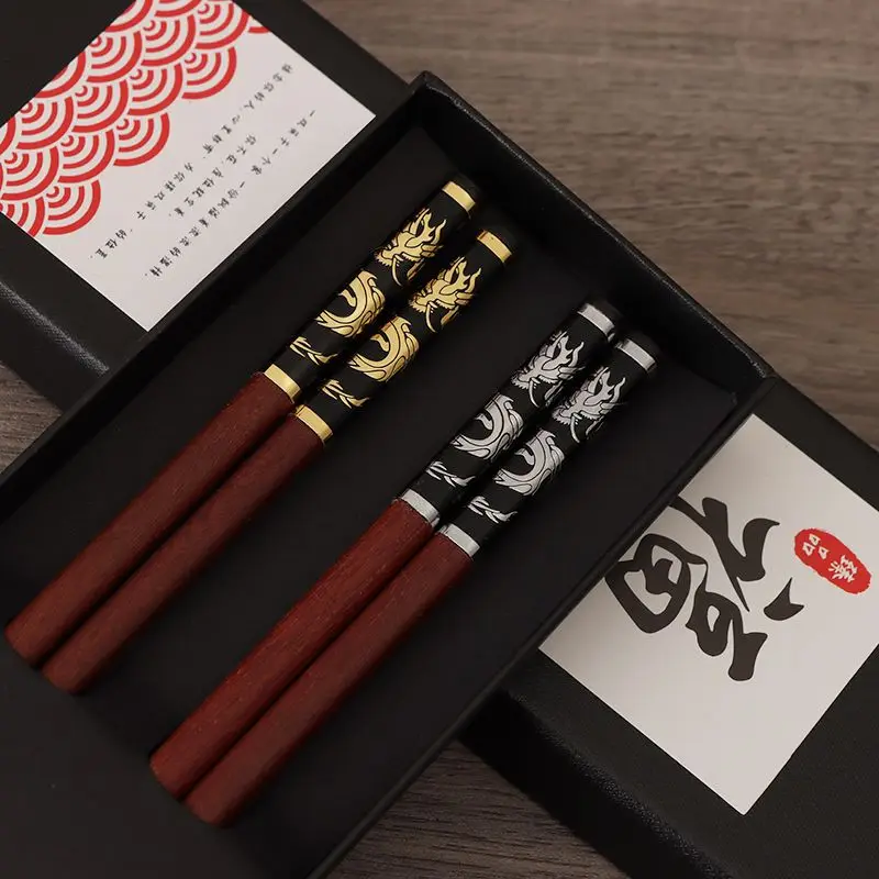 Red Sandalwood Chopsticks Unpainted Wax Free Chinese Rosewood Household Chopsticks Solid Wood Anti Mold Anti Slip ChopstickZJ251