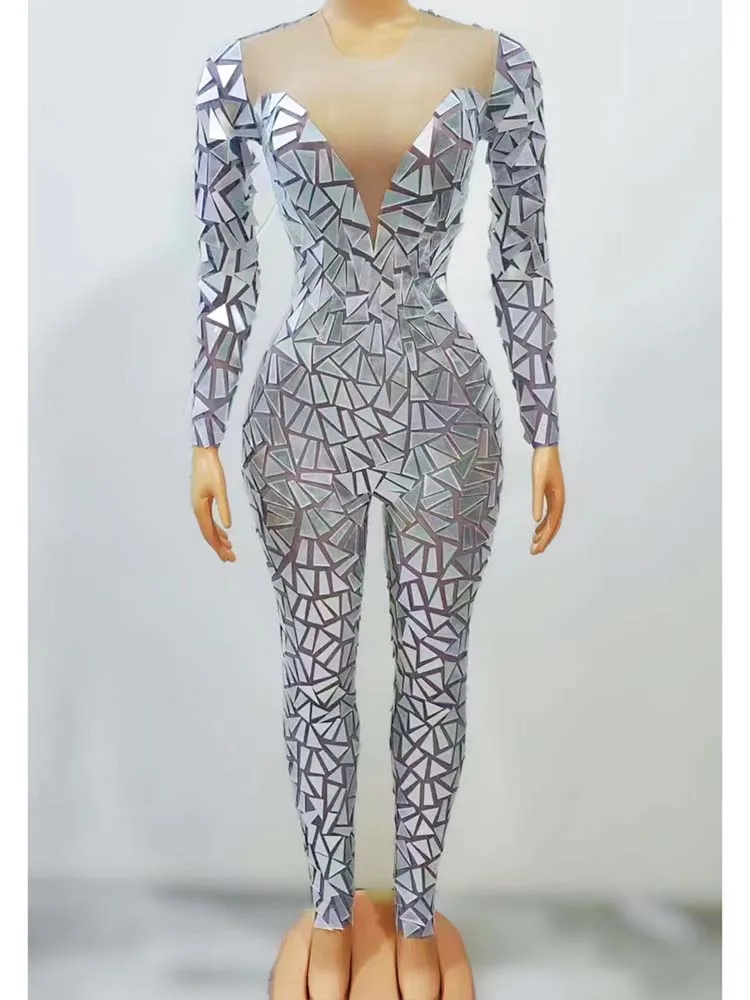 High Quality Sequin Elastic Jumpsuit 2024 New Fashion Customized Women'S Clothing