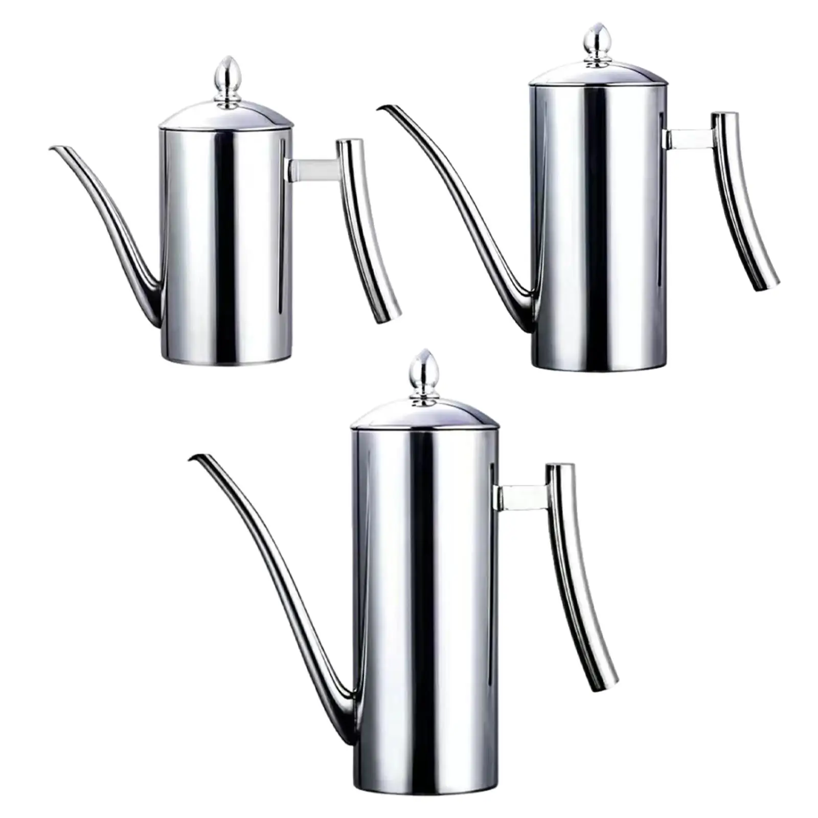 Bouilloire à Thé Multifonction en Acier Inoxydable, Distributeur d'Huile, Réchauffeur d'Eau et de Lait, Optique Vintage, pour Restaurant en Plein Air