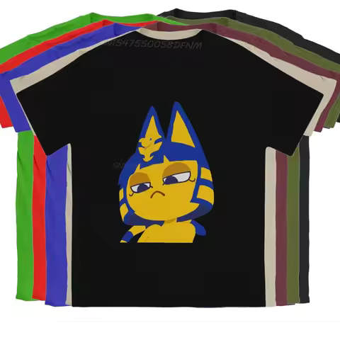 Men T-Shirt Ankha Zone Trend Vintage Pure Cotton Tee Shirt Men T Shirts MEME Minus8 Idea Quote T-shirts Summer Tops Men Clothing