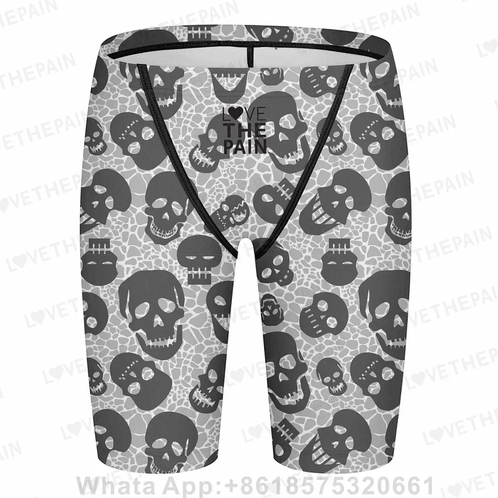 Summer Mens Swimwear Training Swim Shorts Trunks Beach Tight Swimming Pants Swimsuits Jammer Running Sports Surf Shorts Trunks