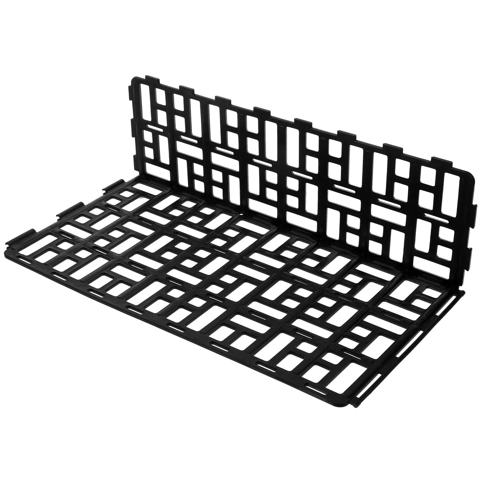 

Sturdy Reusable Plastic Fruit Vegetable Guardrail Display Rack Baffle for Supermarket Fresh Food Organization Storage