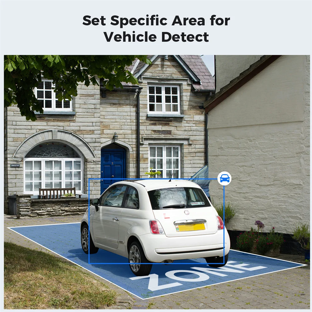 Hiseeu PK-4YHB785 5MP WiFi IP كاميرا الحرس المشاهد نظام الأمن الاتحاد الأوروبي التوصيل كشف المركبات البشرية 2-Way الصوت للرؤية الليلية IP67 #3