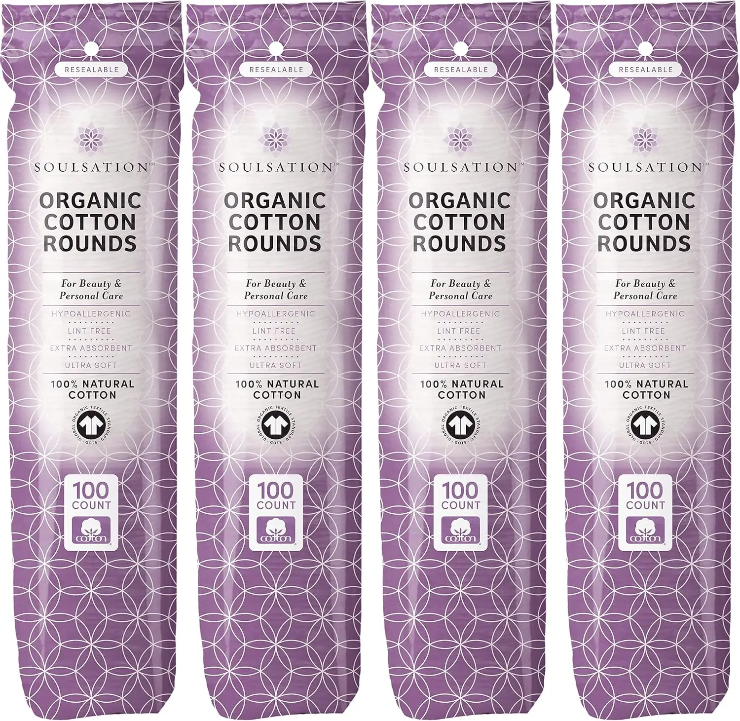 

Cotton Rounds, 400 Count - Makeup Remover Pads for Face, Lint-Free
