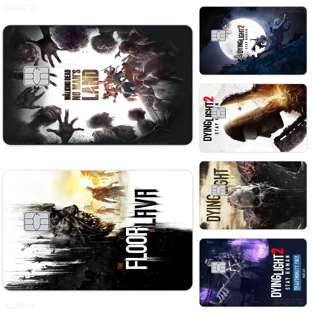 

Dying Light Stay Human Anime Cartoon Sticker Film Skin For Credit Card Debit Bank Bus Card