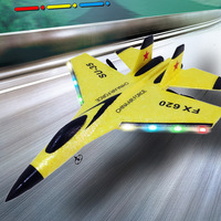 Mini Drone RC Plane SU35 2.4G With LED Lights Aircraft Remote Control Flying Model Glider Airplane SU57 EPP Foam Toys Gifts