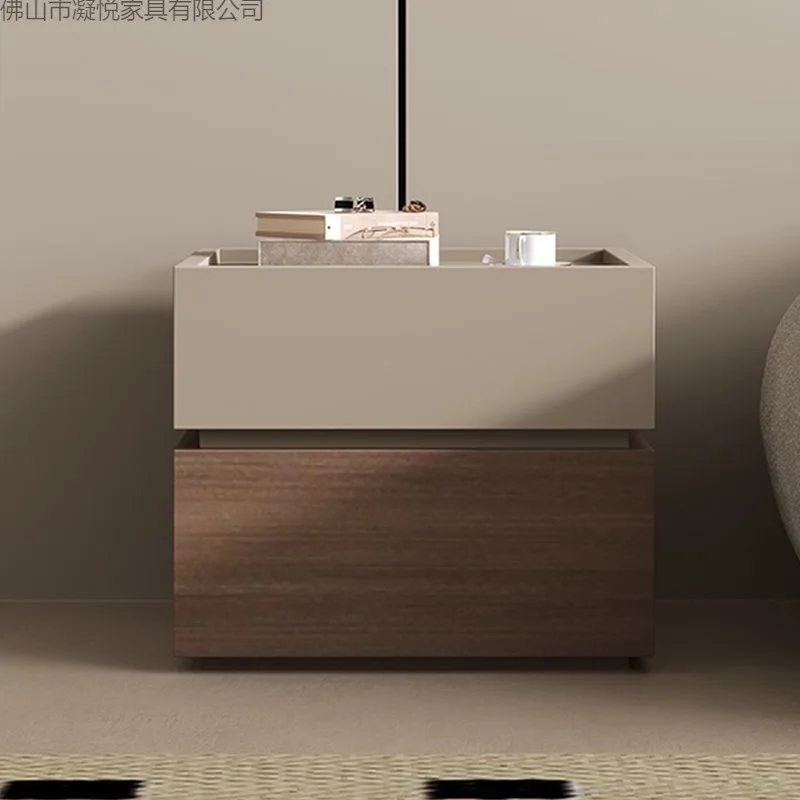 Bedside table, light luxury, high-end modern and simple bedroom, new building block creative storage cabinet