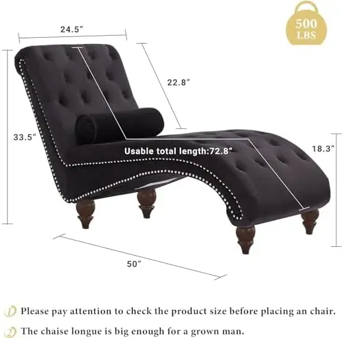 Chaise longue capitonnè in velluto con gambe in legno, divano reclinabile per interni blu