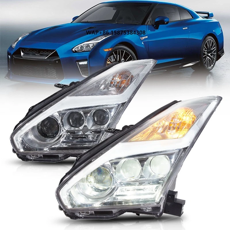 

Assembly Full LED Day Running Light Car Accessories R35 Headlight 2008-2023 Modified LED Lens for Nissan GTR