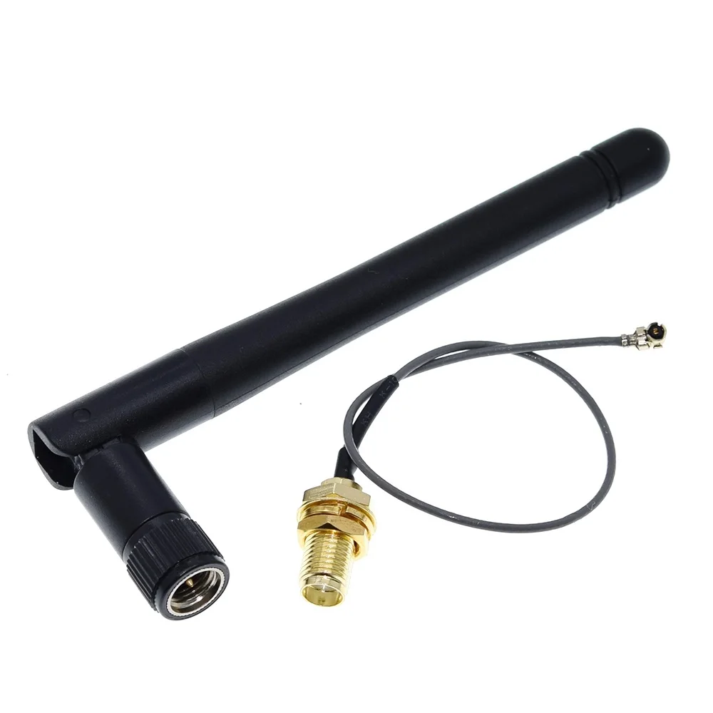 

10PCS 2.4GHz 3dBi WiFi 2.4g Antenna Male Wireless Router+ 17cm PCI U.FL IPX to RP SMA Male Pigtail Cable ESP8266 ESP32