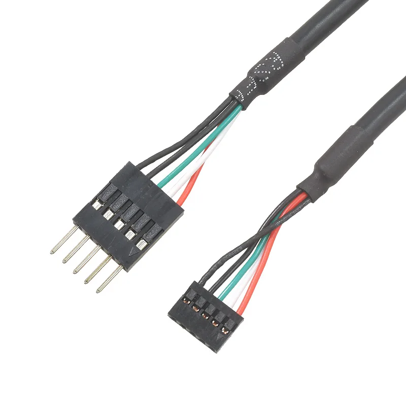 

DuPont 2.0 Motherboard to Dupont 2.54mm Cable, Dupont 2.54mm 5Pin Male/ 5Pin Female Converter Cable Transfer Wiring Cable