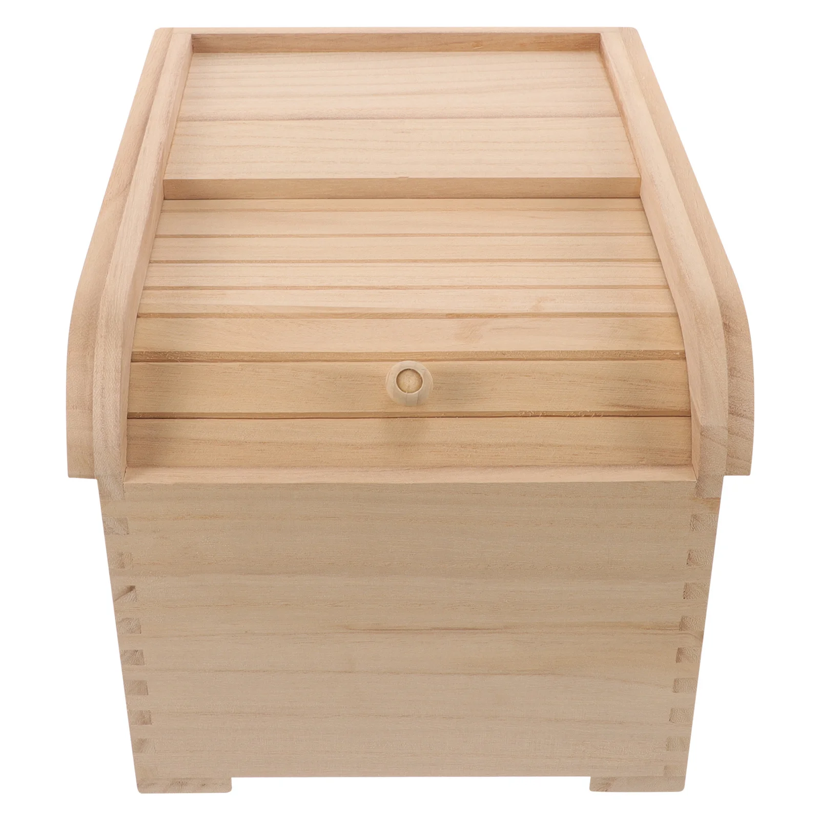 Rice Container Storage Wooden Food Storage Box Large Capacity for Cereal Grains Kitchen Pantry Organization Container with Lid