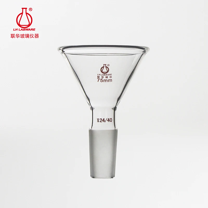 

LH LABWARE Adding triangular funnel with glass male joint, Borosilicate glass, LH-232