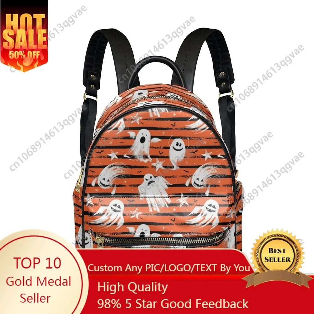 

2025 Halloween Horror Carnival Backpack Womens Men Custom Double Shoulder Bag Business Travel Bookbag Rucksack Gift Daypack