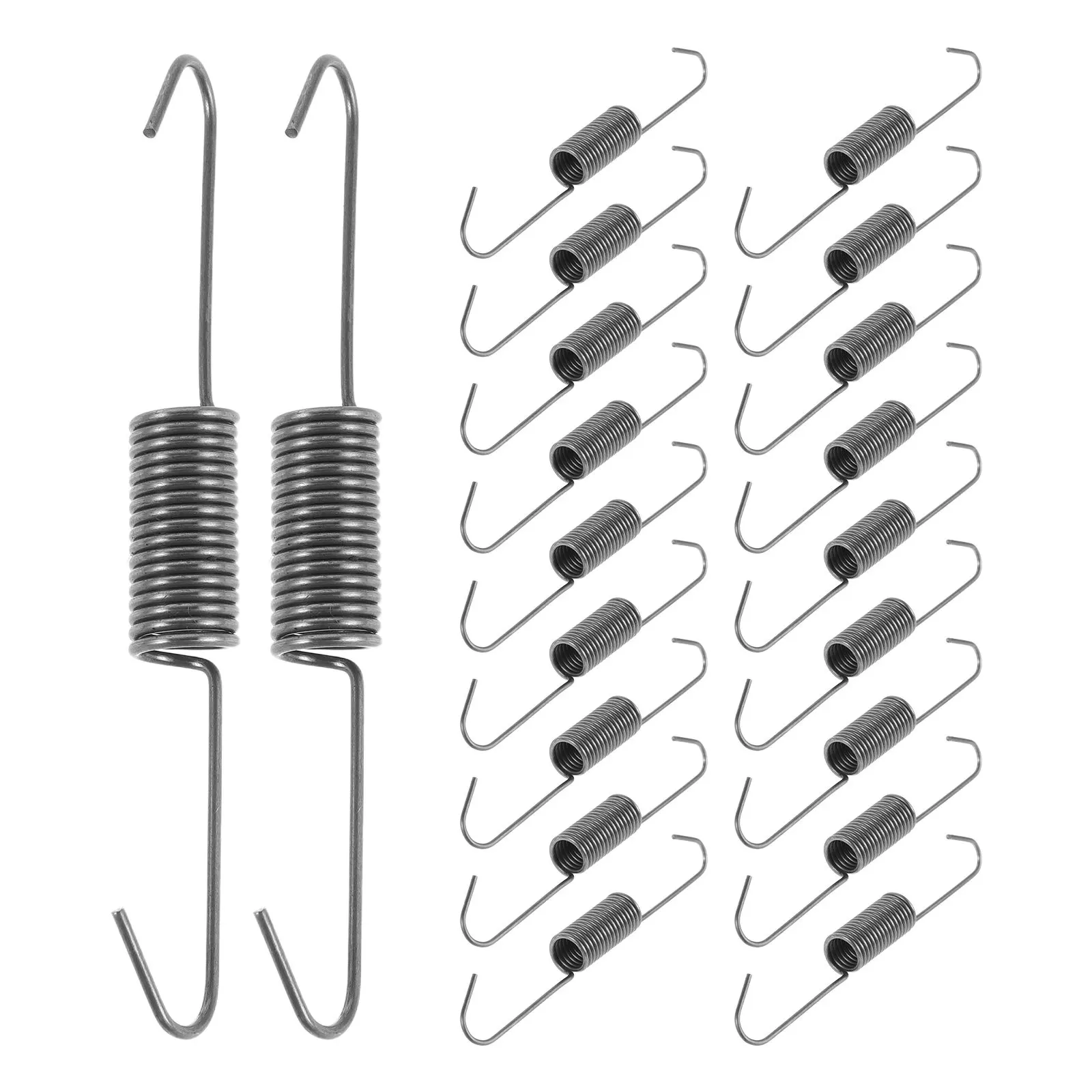 

20Pcs Couch Springs Replacement Kit Recliner Chair Spring Parts Long Hook Upholstery Tension Springs 11Mm Od 1.4mm Wire for Sofa