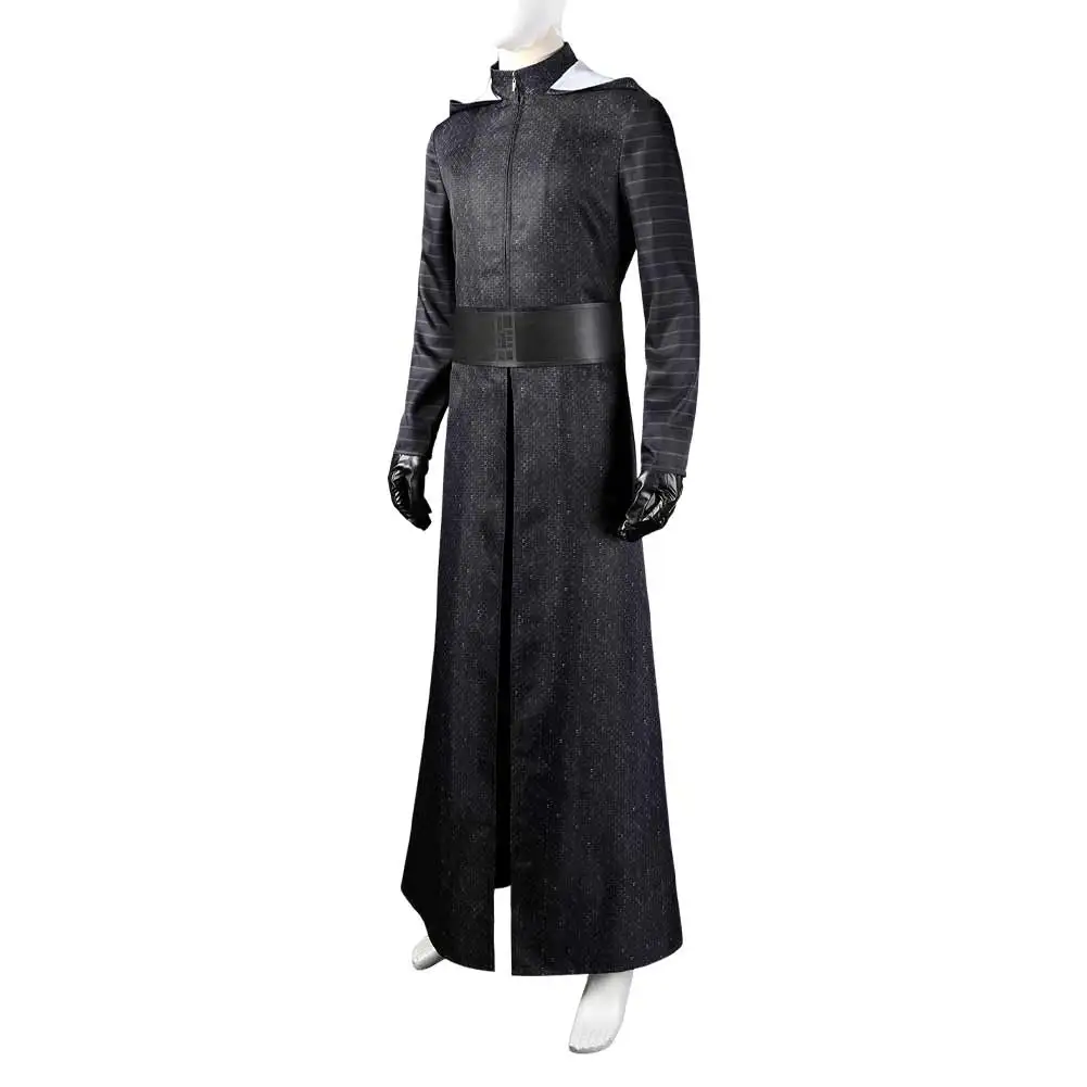 Kylo Ren Cosplay Fantasia Jedi fantasia para homens, disfarce, capa com capuz, roupas fantasia, Halloween, terno masculino